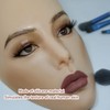 3D Reusable Makeup Practice Mannequin Face, Silicone Full Face for