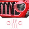 JeCar 9pcs Pink Angry Bird Style Headlight Covers & Grill