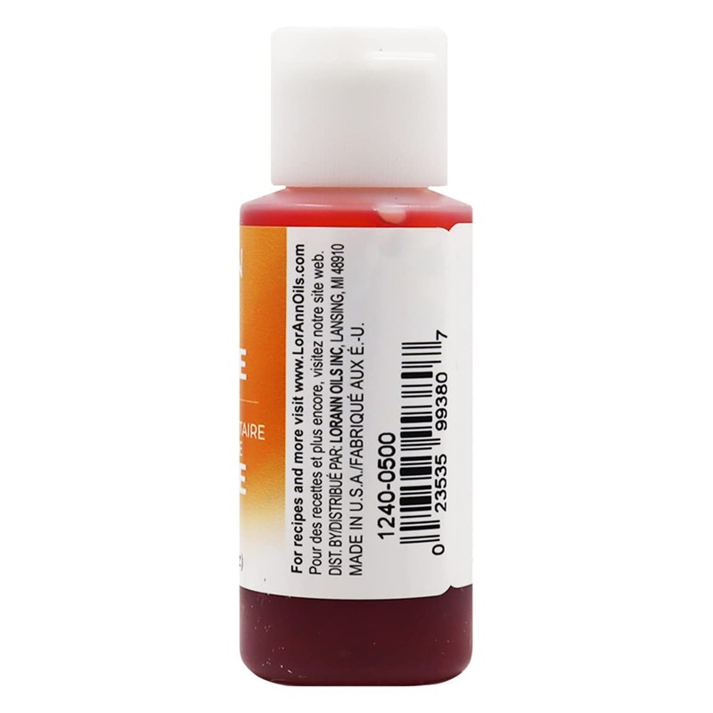 LorAnn Orange Liquid Gel Color, 1 ounce squeeze bottle