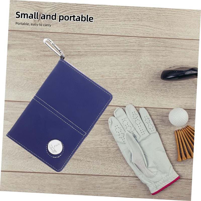 Kisangel Golf Scorecard Holder Cover Pu Leather Scorebook Scorecards and
