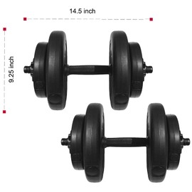 Fitvids Adjustable Dumbbell Set, 40lbs Free Weights Set for Exercise and Fitness