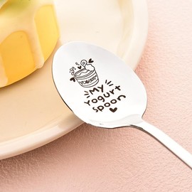 My Yogurt Spoon for Daughter Son Christmas Gifts for Mum Dad Birthday Gift for Husband Wife Anniversary Wedding Gift for Boyfriend Girlfriend Xmas Gift for Sister Brother Leaving Gift for Niece Nephew