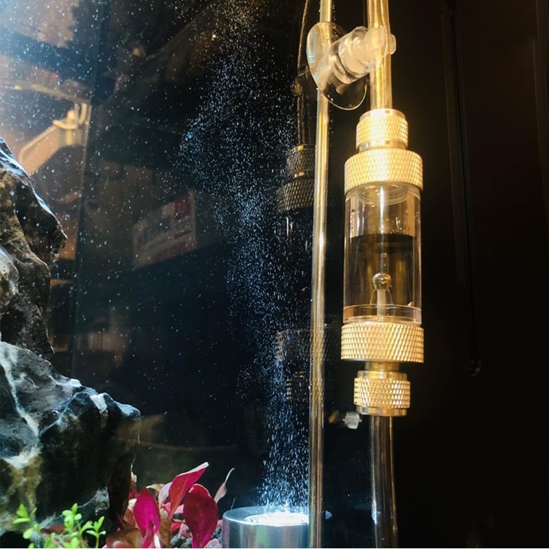 CO2 Bubble Counter, CO2 Regulator Bubble Counter with Check Valve,