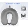 GDEOUP Travel Pillow 100% Pure Memory Foam Neck Pillow Airplane