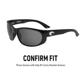 IKON LENSES Replacement Lenses For Costa Del Mar Howler Sunglasses (Polarized) (24K Gold Mirror)