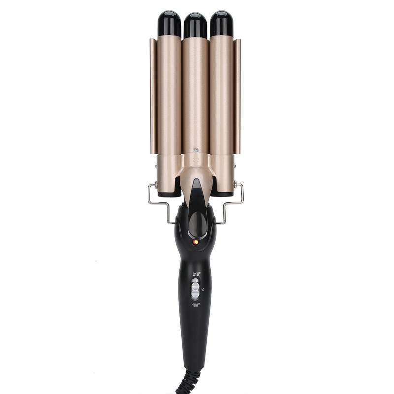 3 Barrel Curling Iron Wand Adjustable Hair Curler Waver Crimper