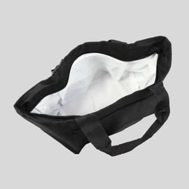 Torne P-3693 Insulated Lunch Bag, 2.8 L (2.8 L), Batu Black, Water Resistant Fabric Inside, Includes Ice Pack Pocket, Small Storage Pocket, Width 13.8 x Height 7.1 x Depth 5.9 inches (35 x 18 x 15 cm)