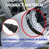 Icyhaws Firewall Boot Universal Rubber Grommets for Wire Bundles 3/8"
