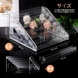 Annhua Manicure Storage, Manicure Stand, 7 Tiers, Gel Nail Storage, Nail Storage Case, Nail Color Storage, Nail Storage, Nail Case, Acrylic Case, Cosmetics, Large Capacity, Stylish, Easy Assembly