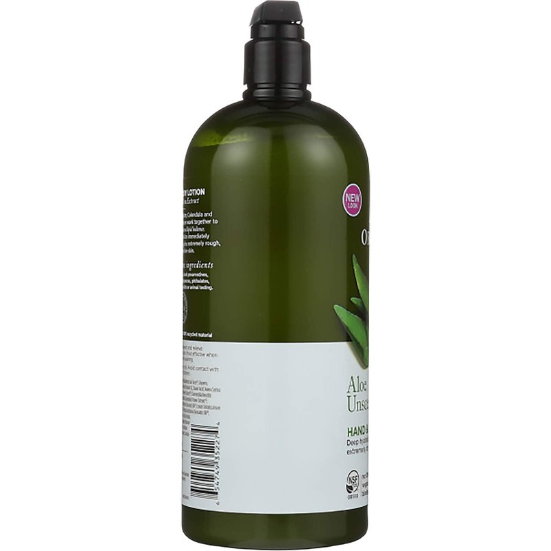 Avalon Organics Hand & Body Lotion, Aloe Unscented, 32 Oz-