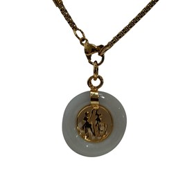 Heavens Tvcz Jade Pendant Necklace Charm Symbol Blessings Wealth and Lucky Fashion and Elegant Jewelry Necklace for Women 18.00 inches Chain., PNH01452