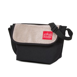Manhattan Portage Midnight Mini NY Messenger Bag With Zip Pocket And Spacious Compartment Water Resistant Cordura 1000D (Champagne)