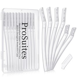 ProSuites 16 Count Dermaplane Razor for Women Face, Professional Facial & Eyebrow Hair Remover, Gentle Skin Exfoliation with Precision Blades，Transparent