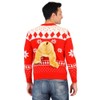 Costume Agent Red 3D Reindeer Moose Ugly Christmas Sweater (Adult