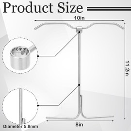 SiliFine 4pcs Turkey Hanger Hook for Barrel Smoker All Purpose Grill 304 Stainless Steel Turkey Fryer Rack Kit for Chicken Rack Set, Roasting Meat Steak