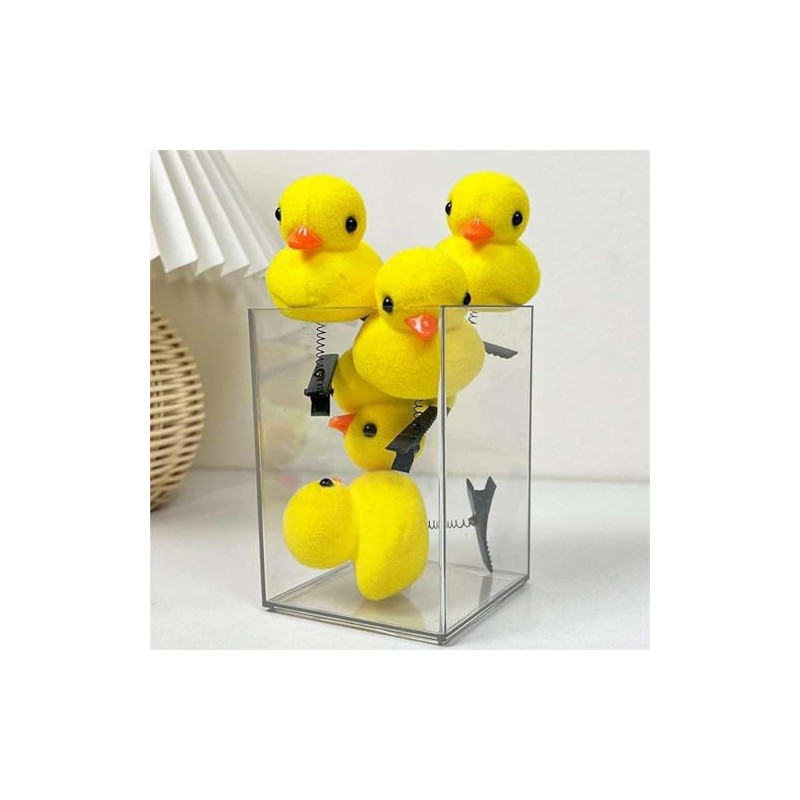 Set de 12 Pinzas para Cabello de Pato con Resorte
