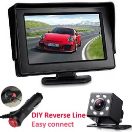 Unbranded/Generic 4.3" Car LCD Monitor and Night Vision Rear View Backup Camera Parking System