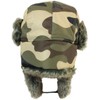 Faux Fur Camo Coloured Ushanka Style Hat (Large (58/59))