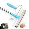 Carpet Rake for Pet Hair Removal,Adjustable Long Handle 51 inches,Cats