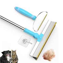 Carpet Rake for Pet Hair Removal,Adjustable Long Handle 51 inches,Cats and Dogs Hair Remover Brush and Lint Remover for Carpets,Mats, Rugs, Couch, Furniture