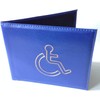 SEGOY PU Leather Disabled Badge Holder Wallet - Blue Badge