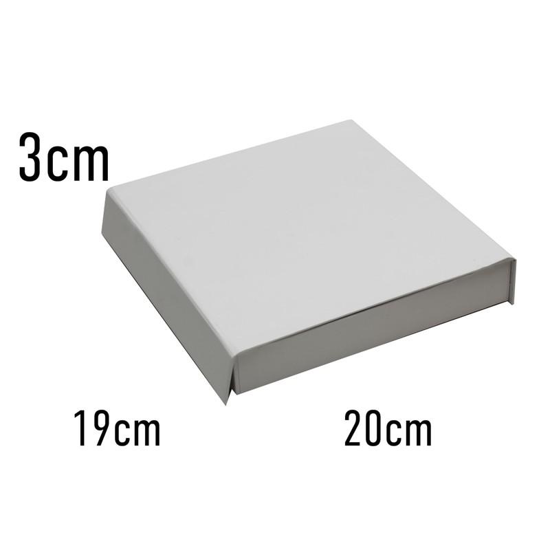PACKIT | Caja Magnética Chica | 1 Pieza (blanco) 20x19x3