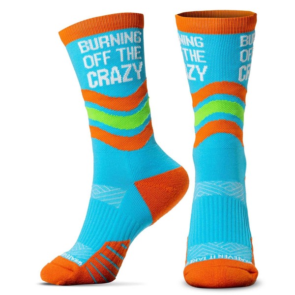 Gone For a Run Inspirational Athletic Running Socks | Mid-Calf