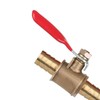 Dapetz ® Brass Ball Valve 10mm Red Lever Inline Hose