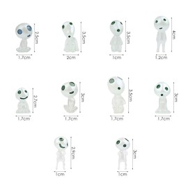 LSYYSL 20 Pieces Of Glow-In-The-Dark Ghosts, Glow-In-The-Dark Tree Sprites, Mini Resin Ornaments, Garden Glow-In-The-Dark Ornaments, Garden Accessories