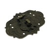 LDCREEE Antique Embossing Decorative Brass Hasp Clasp Latch Lock with