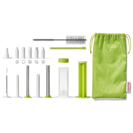 Starfrit 4-in-1 Dessert Decorator & Food Injector - Decorate, Marinate, Baste and Core & Fill Food - 18 Pieces - Storage Pouch