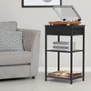 Home Office Printer Stand with Storage Drawer, 3 Tier Small