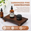 Wood Riser Tray Soap, Stand Soap Tray for Kitchen Sink,