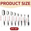 Icetop 8 Pcs Measuring Spoons Stainless Steel for Cooking