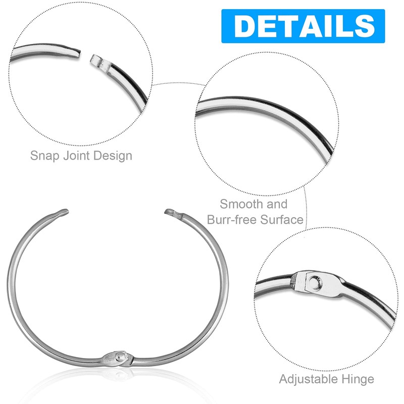 24 Pack Shower Curtain Rings, Rustproof Decorative Shower Curtain Hooks