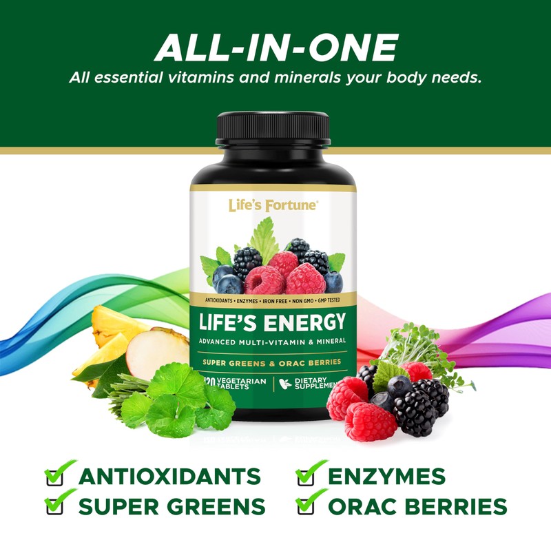 Life's Energy Advanced Daily Multivitamin for Men & Women, Energy