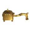 Esplanade Brass Incense Burner Dhoop Dani Stand with Handle- 15