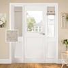HOMEIDEAS Blackout Linen Sidelight Curtains for Front Door, Side Door