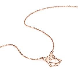 AKA Gioielli® - Origami Owl Pendant Necklace 925 Silver Rose Gold Gifts for Girls and Women, Sterling Silver Rose Gold, Silver, gold