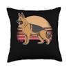 German Shepherd Dog GSD Sunset Throw Pillow