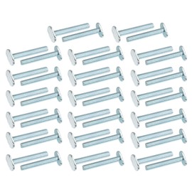 PATIKIL 1/4"-20 t Track Bolts, 40 Pack 1-3/4 Inch T-Slot Bolts Kayak Rail Bolt Accessories for Universal t Track Woodworking Jigs and Fixtures, Silver