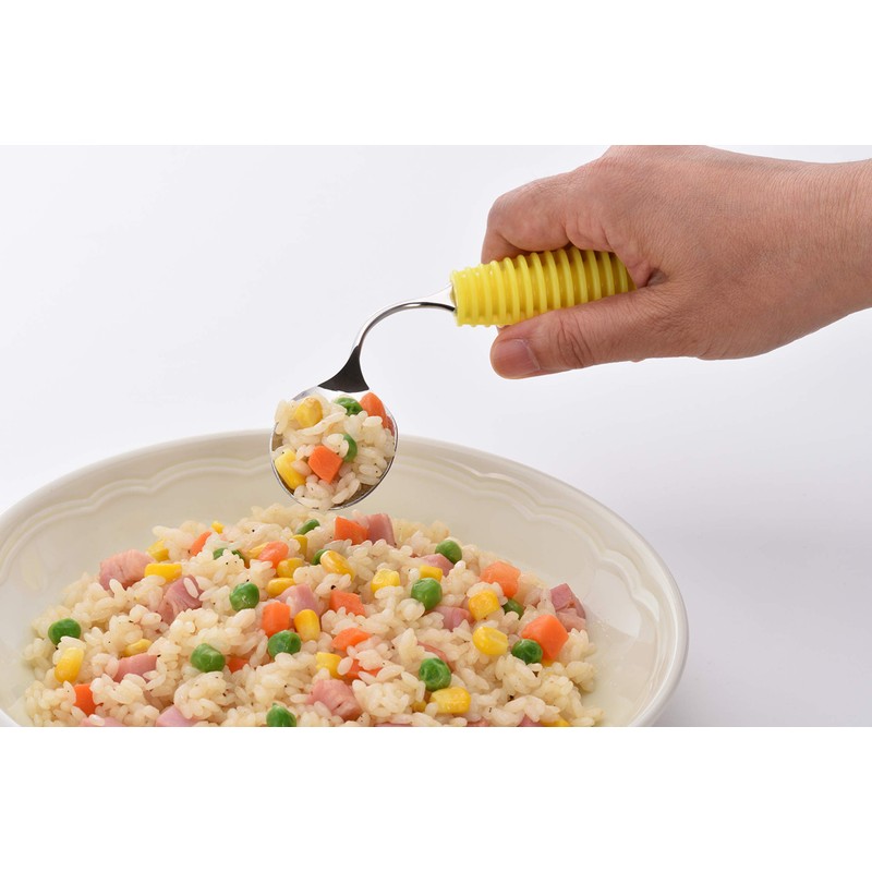 Okabe Hiroshi Tableware Seisakusho FLEX FM-04Y Flex Metal Spoon, Split