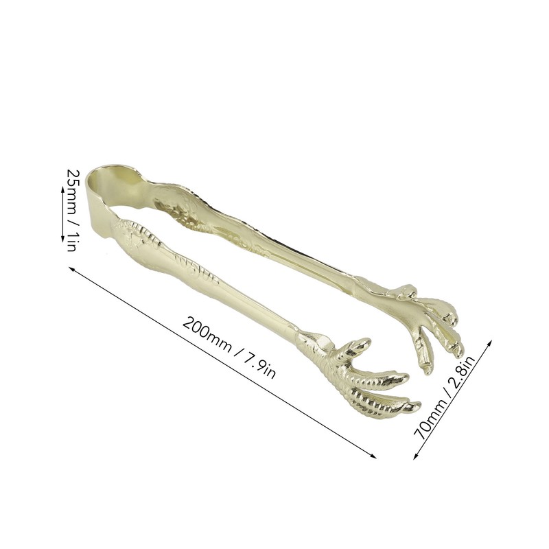 Claw Style Ice Tong Stainless Steel Hand Polished Eagle Claw