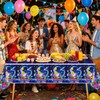 OUSHISS 2Pcs Super Bros Galaxy Party Tablecloth |108 x 54