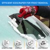 Yuqilin Pack of 2 Ice Scraper Car, Black/Red Windscreen Scratcher,