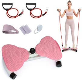 Liznkjious Waist Twisting Machine, 180° Rotation Twist Boards with Resistance Bands, 260 lbs Weight Capacity, Ab Twist Exercise Machine for Women Men