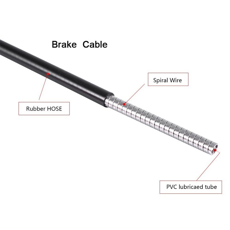 Alomejor 6.6 ft (2 m) Bicycle Shift Cable, Brake Wire,