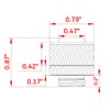 Dracaena 2 Pack G1/4" Thread to 3/8" ID, 1/2" OD