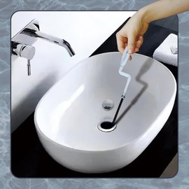 NIDOUDOU Drain Clog Remover. Drain Snake unclogger, Drain Auger for Kitchen Sink Bathroom Toilet Drain Cleaning. Drain Dredging Tool. Drain Clog Removal Tool.(1 Meter)