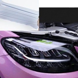 HOHOFILM Smoke Black Lamp Film Car Headlight Protection Film TPH Stretchable Tail Lights, Fog Lights Wrapping Film PPF (Smoke Black, 12"x60")